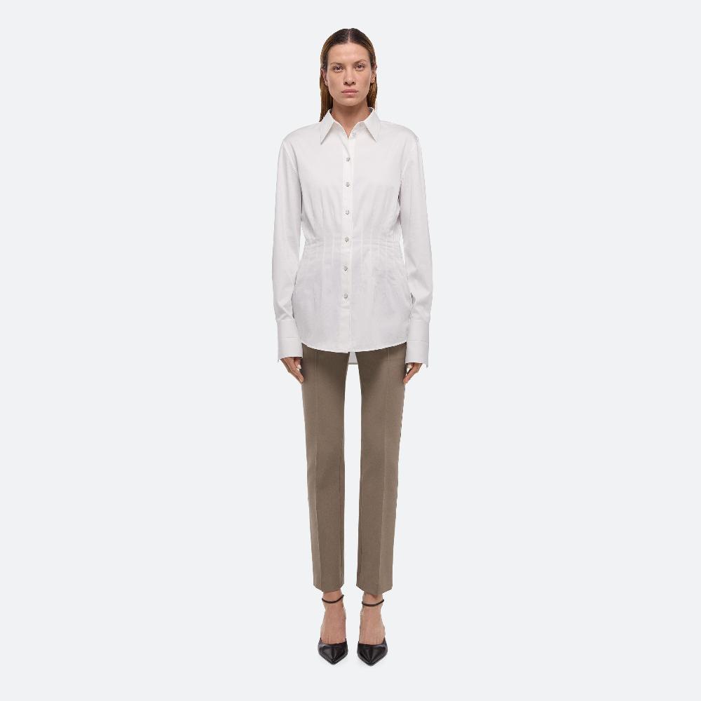 Helmut Lang Waisted Dart Shirt White