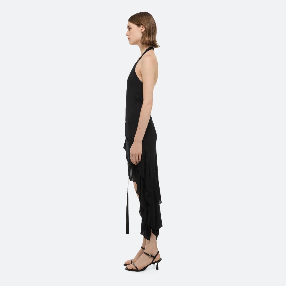 Helmut Lang Wind Halter Dress Black