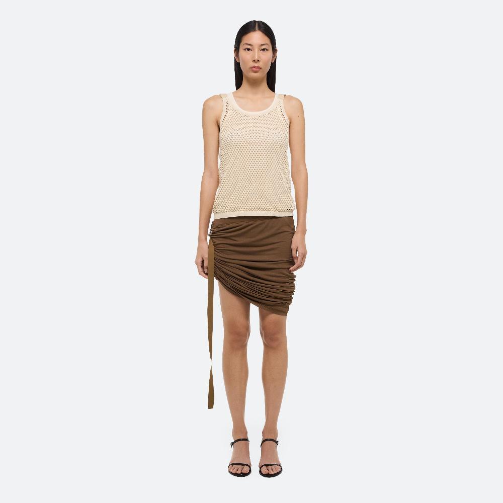 Helmut Lang Wind Mini Skirt Cocoa