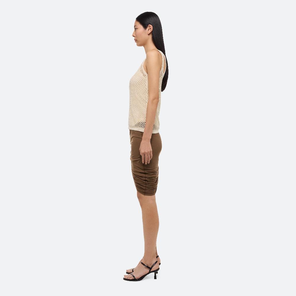 Helmut Lang Wind Mini Skirt Cocoa