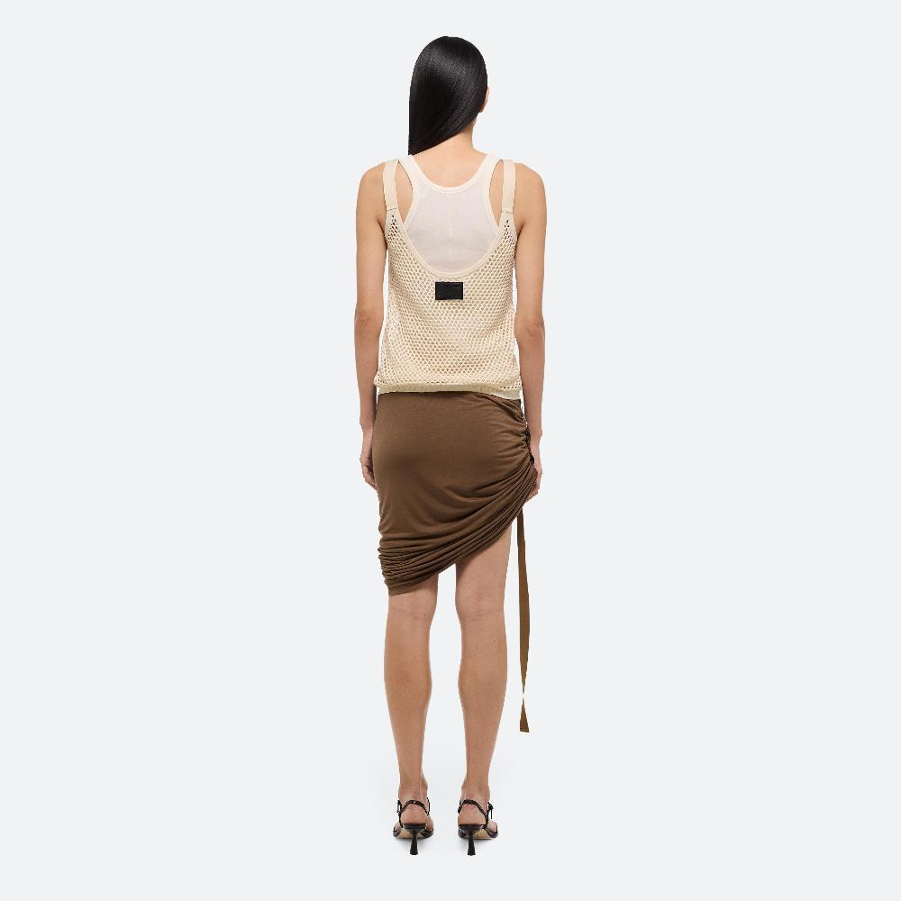 Helmut Lang Wind Mini Skirt Cocoa