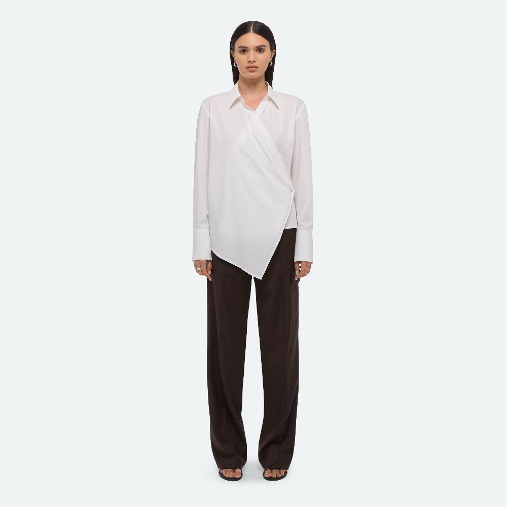 Helmut Lang Wrap Shirt White