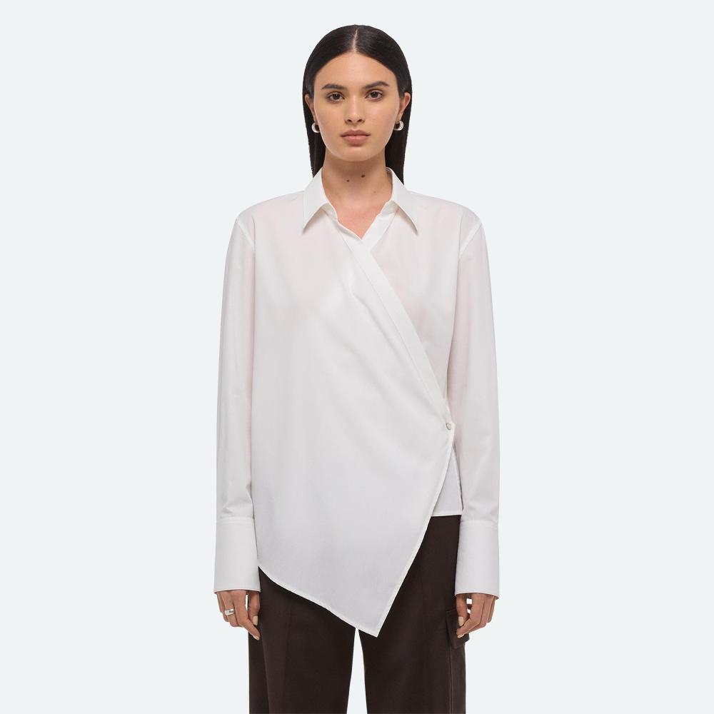 Helmut Lang Wrap Shirt White