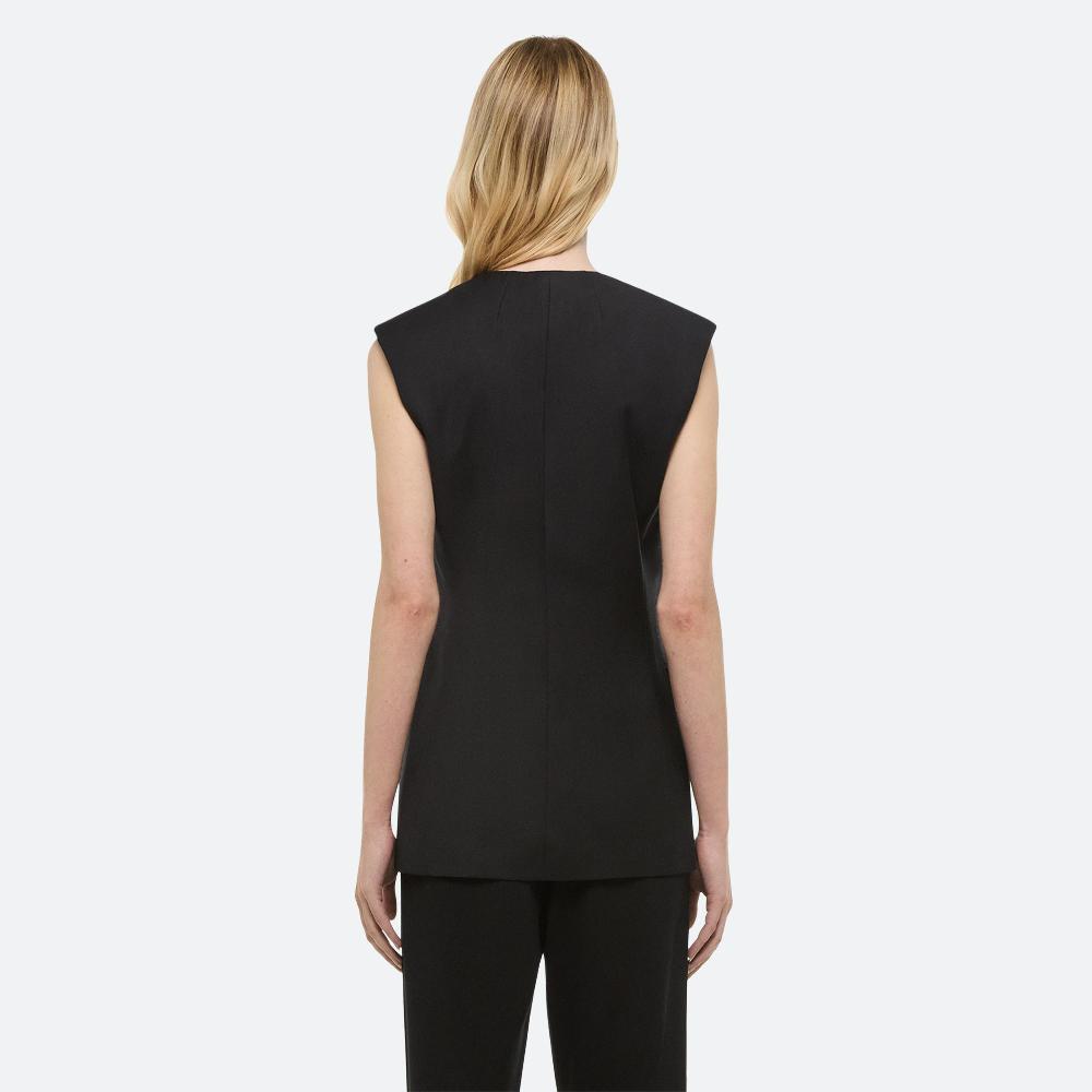 Helmut Lang Zip Blazer Vest Black