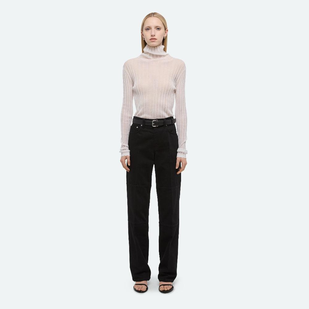 Helmut Lang Zip Carpenter Jeans Rinsed Black