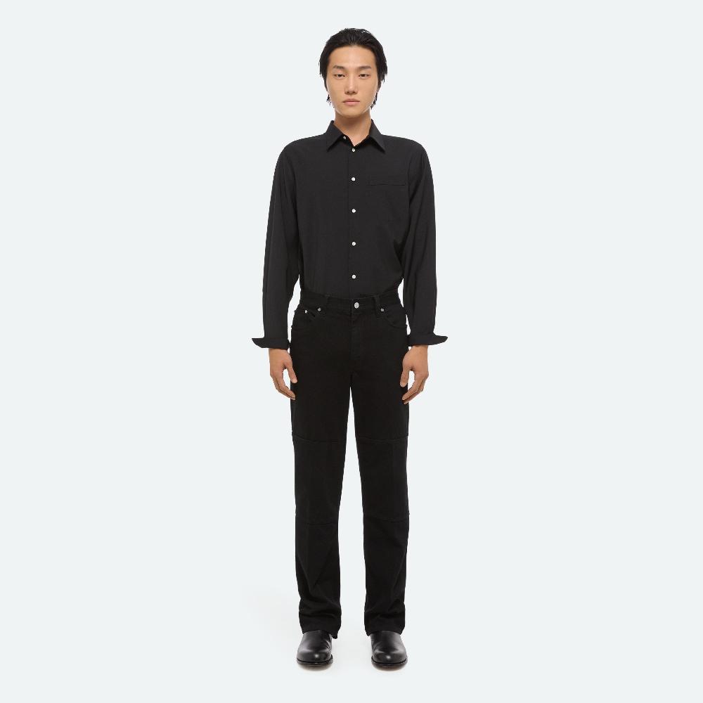 Helmut Lang Zip Carpenter Jeans Rinsed Black