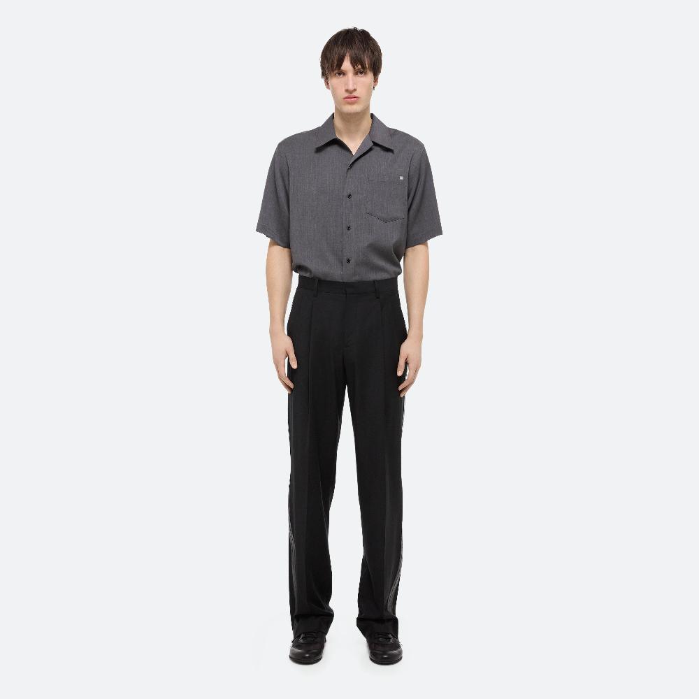 Helmut Lang Zip Double-Pleated Trousers Black