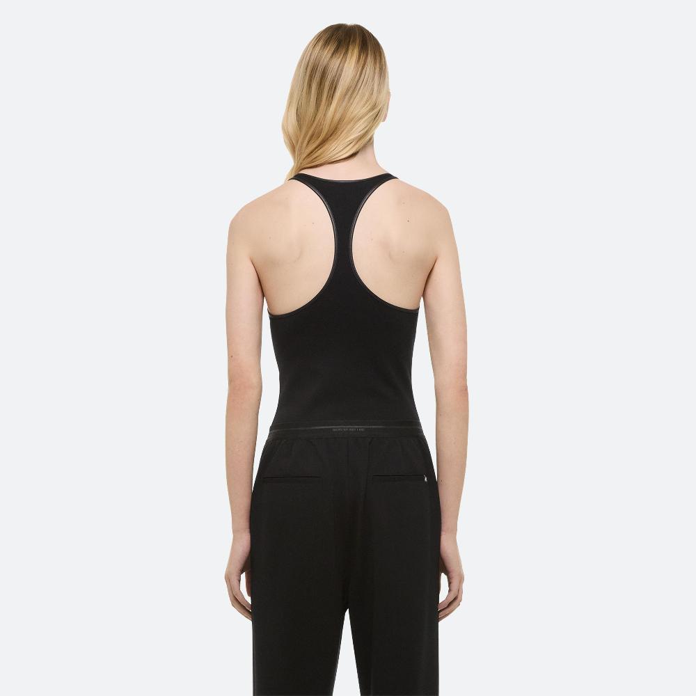 Helmut Lang Zip Racer Bodysuit Black