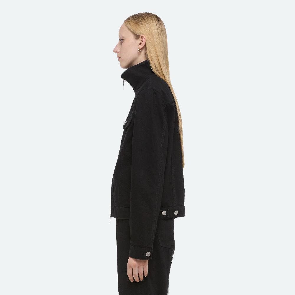 Helmut Lang Zip Trucker Jacket Rinsed Black