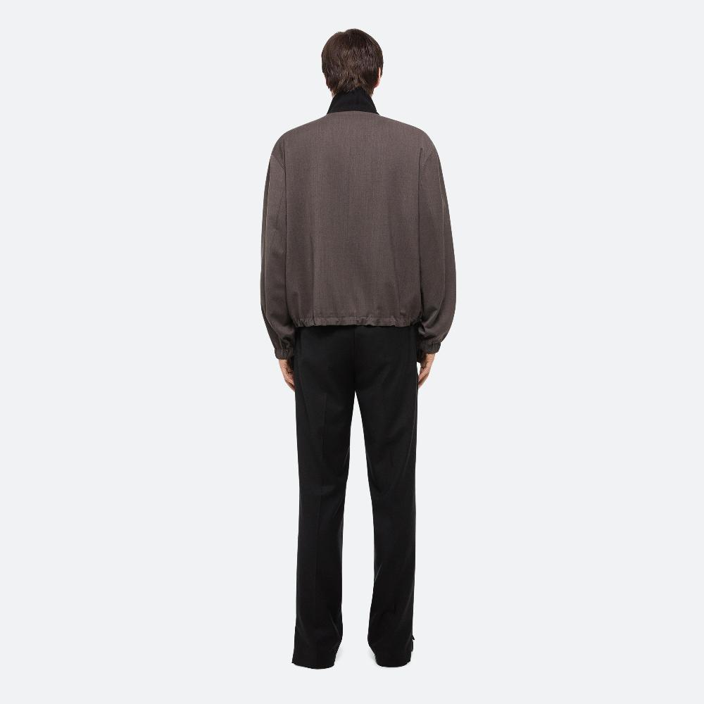 Helmut Lang Relaxed Wool Bomber Light Brown Melange