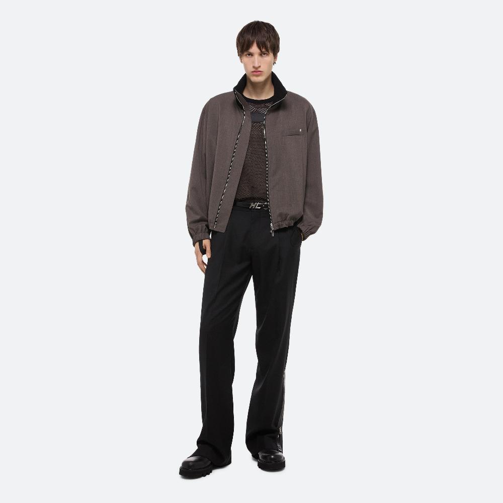 helmut lang Relaxed Wool Bomber light brown melange