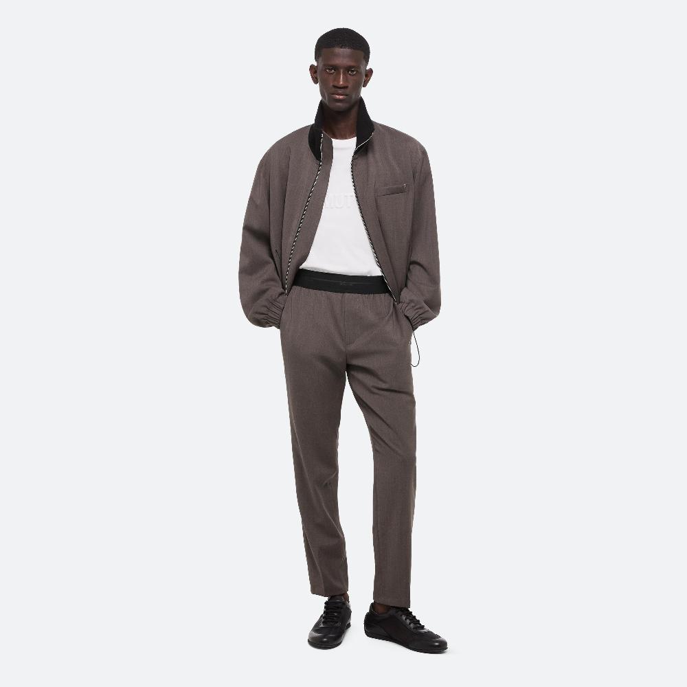 helmut lang Tapered Pull-On Trousers light brown melange
