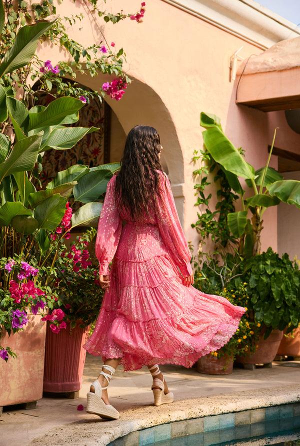 Hemant & Nandita Asha Long Dress