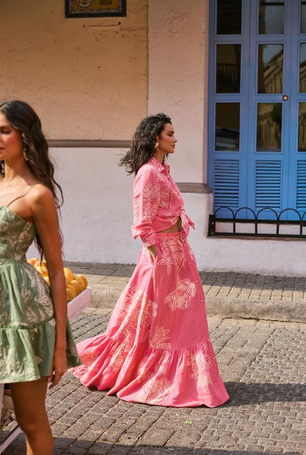 Hemant & Nandita Asha Long Skirt