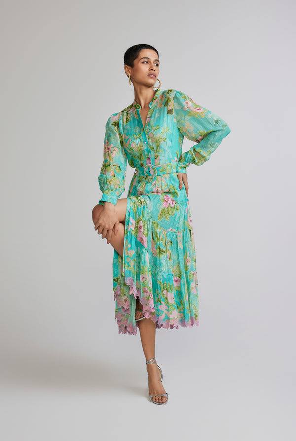 Hemant & Nandita Azra Long Shirt Dress