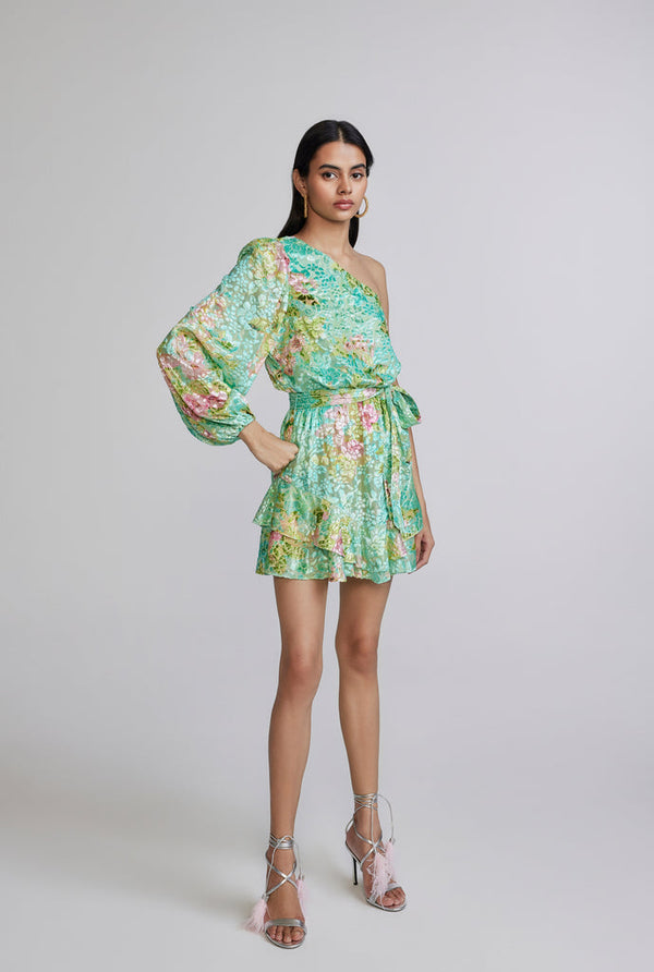 hemant & nandita Azra One Shoulder Dress