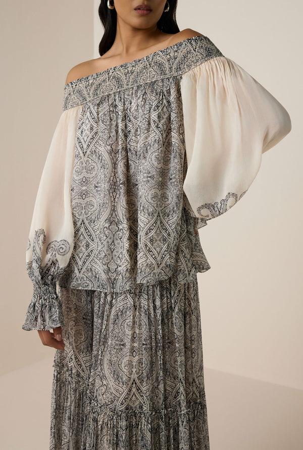 Hemant & Nandita Chavi Off Shoulder Top