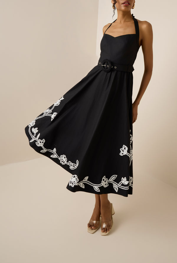 Hemant & Nandita Daha Midi Dress