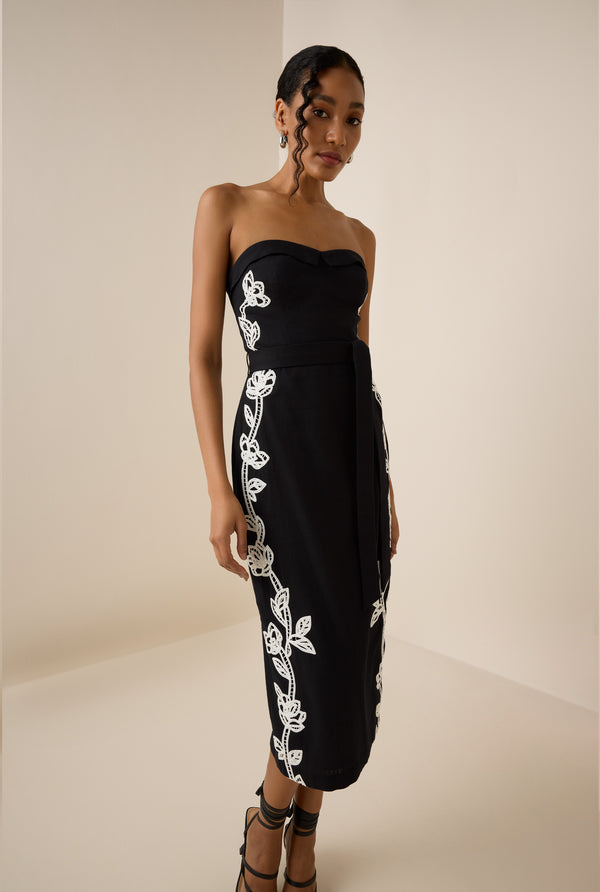 hemant & nandita Daha Midi Tube Dress