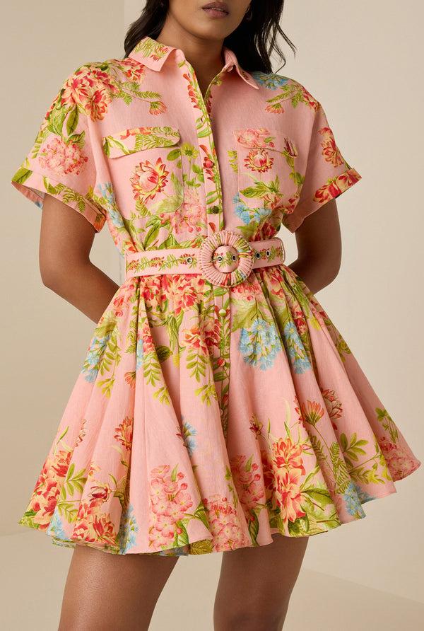 Hemant & Nandita Dhun Collared Short Dress