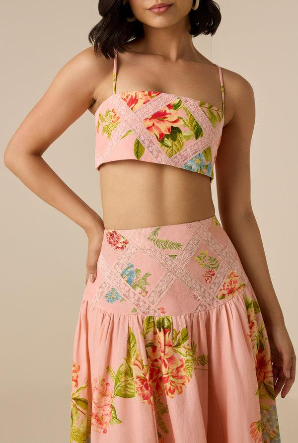 Hemant & Nandita Dhun Midi Skirt