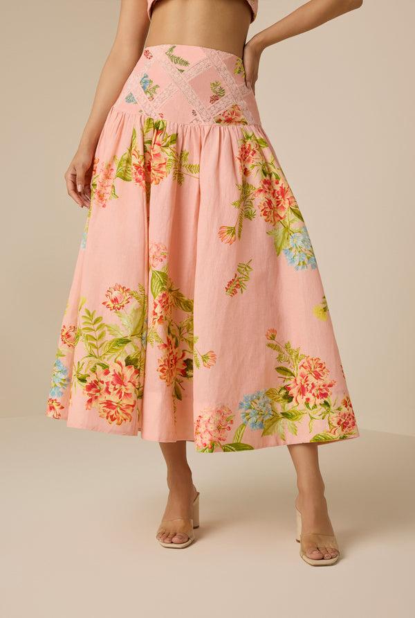 hemant & nandita Dhun Midi Skirt