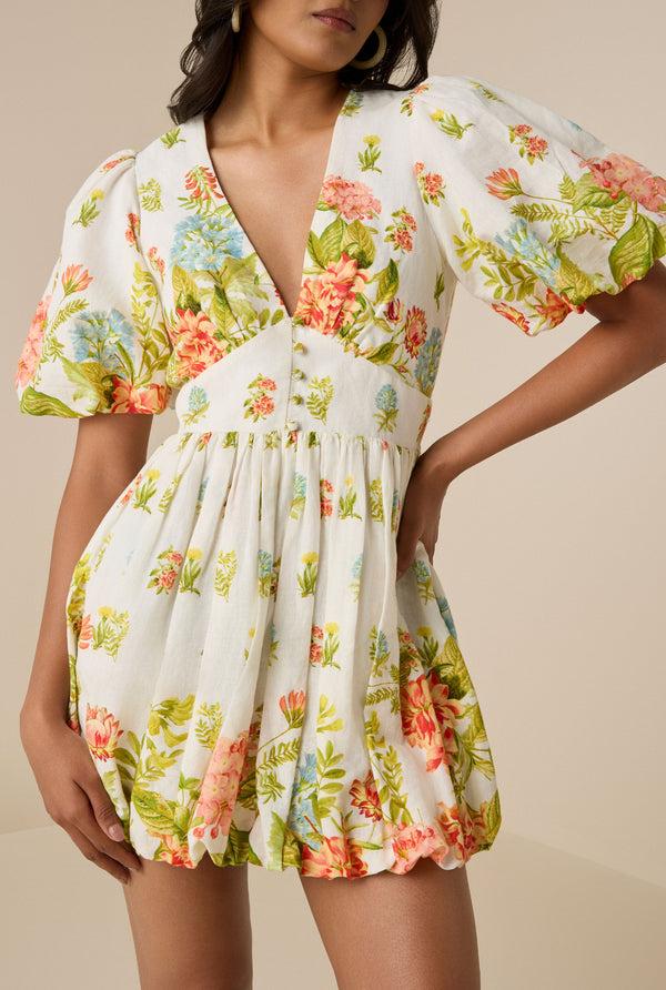 hemant & nandita Dhun White Short Dress