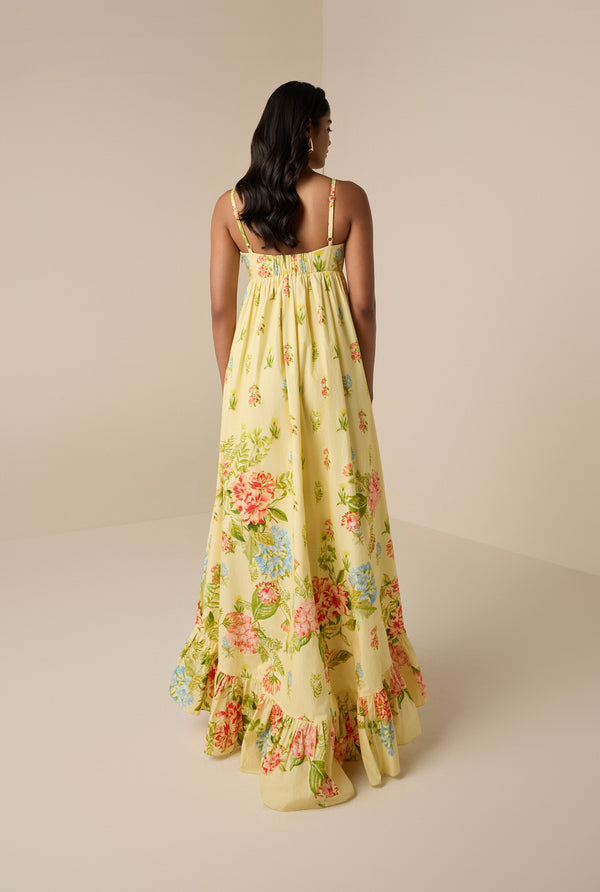 Hemant & Nandita Dhun Yellow Long Dress