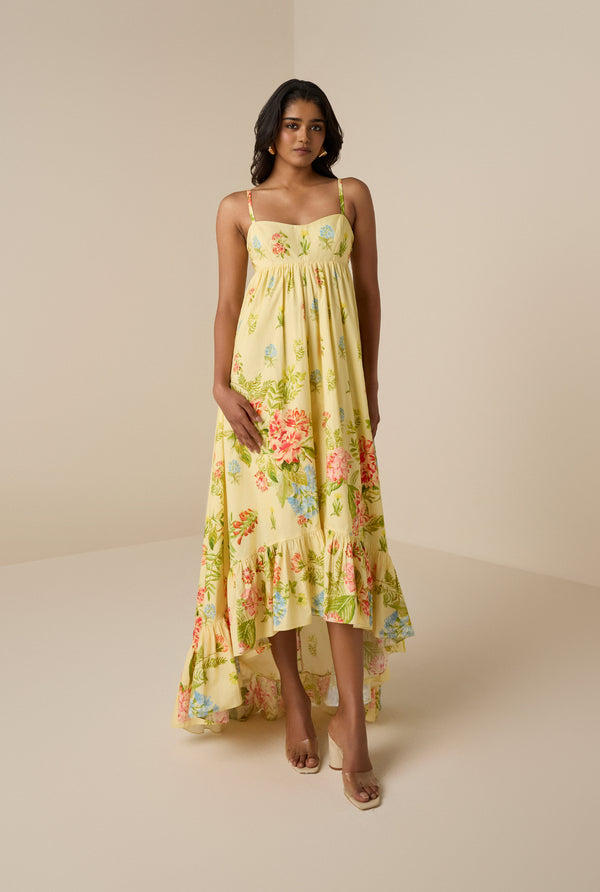 Hemant & Nandita Dhun Yellow Long Dress