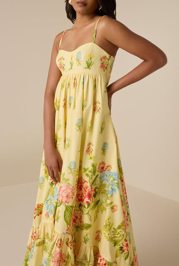 Hemant & Nandita Dhun Yellow Long Dress