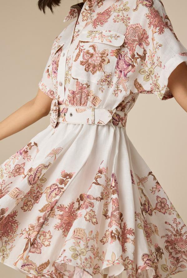 Hemant & Nandita Diza Belted Short Dress