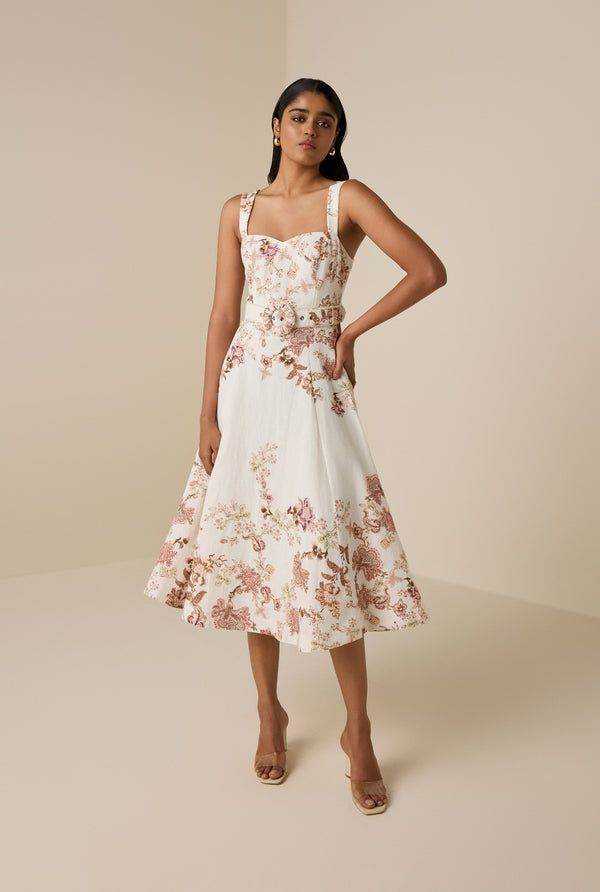 Hemant & Nandita Diza Cotton Midi Dress