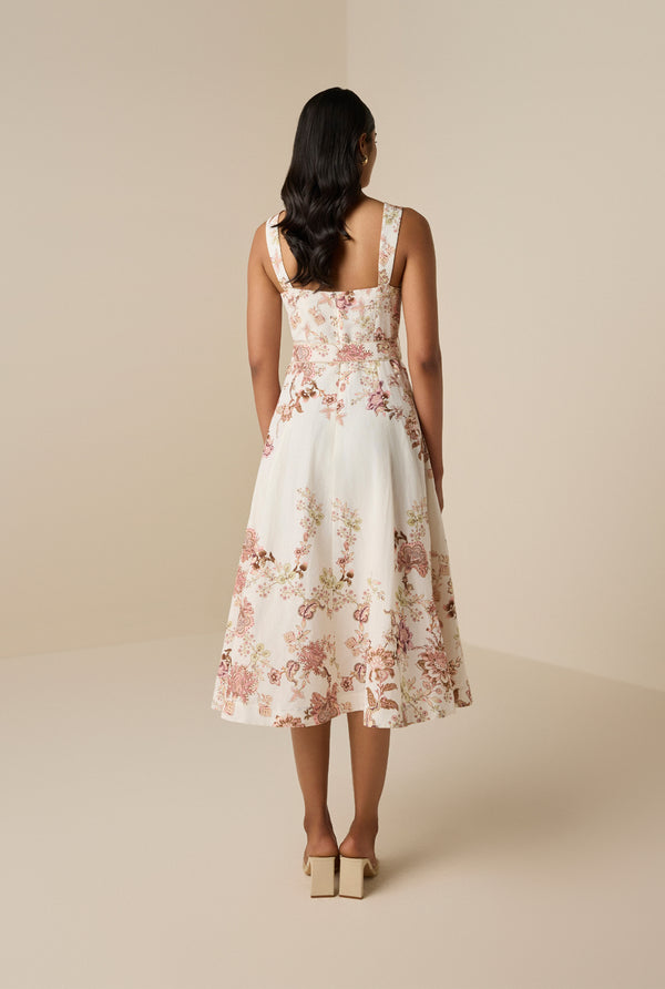 Hemant & Nandita Diza Cotton Midi Dress