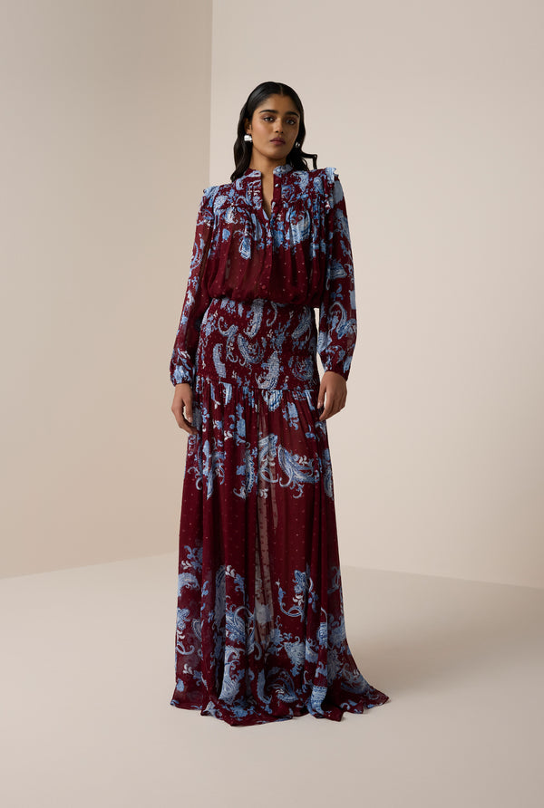 Hemant & Nandita Hiba Long Skirt