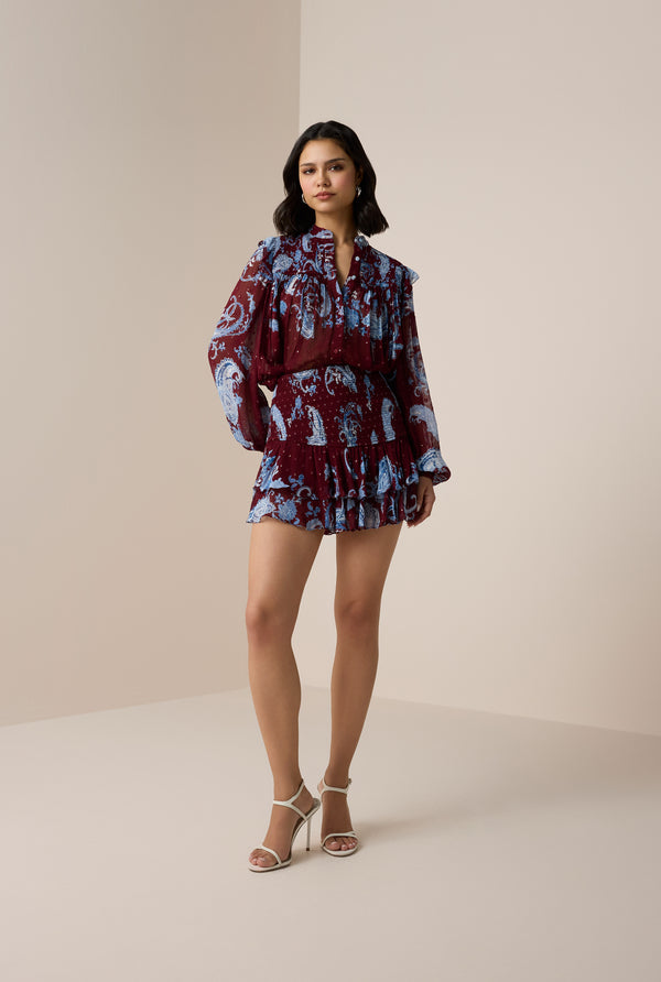 Hemant & Nandita Hiba Short Skirt