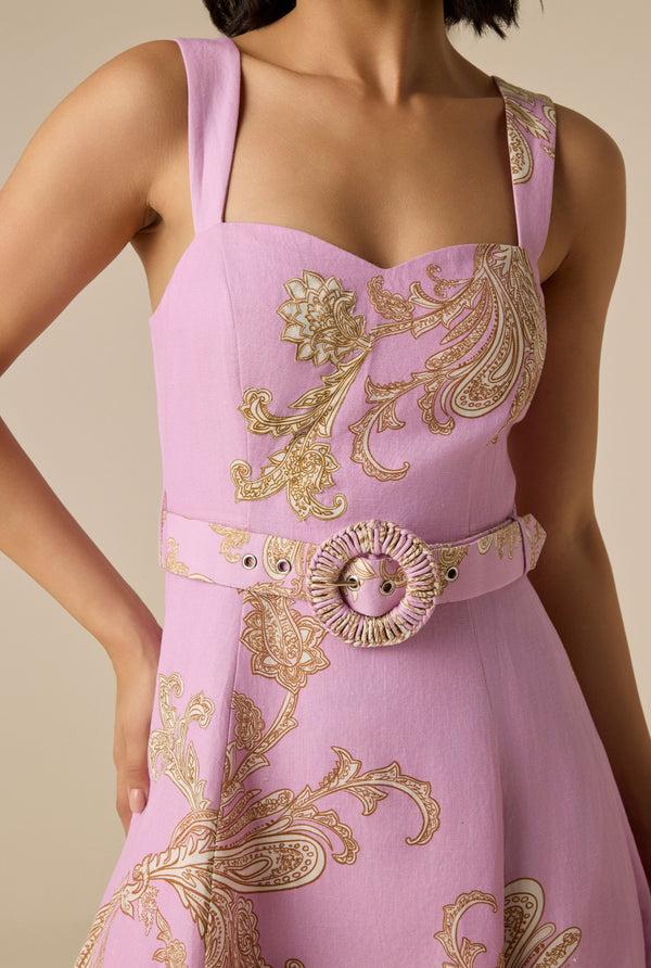 Hemant & Nandita Jiah Buckle Midi Dress