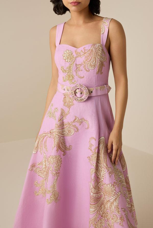 Hemant & Nandita Jiah Buckle Midi Dress