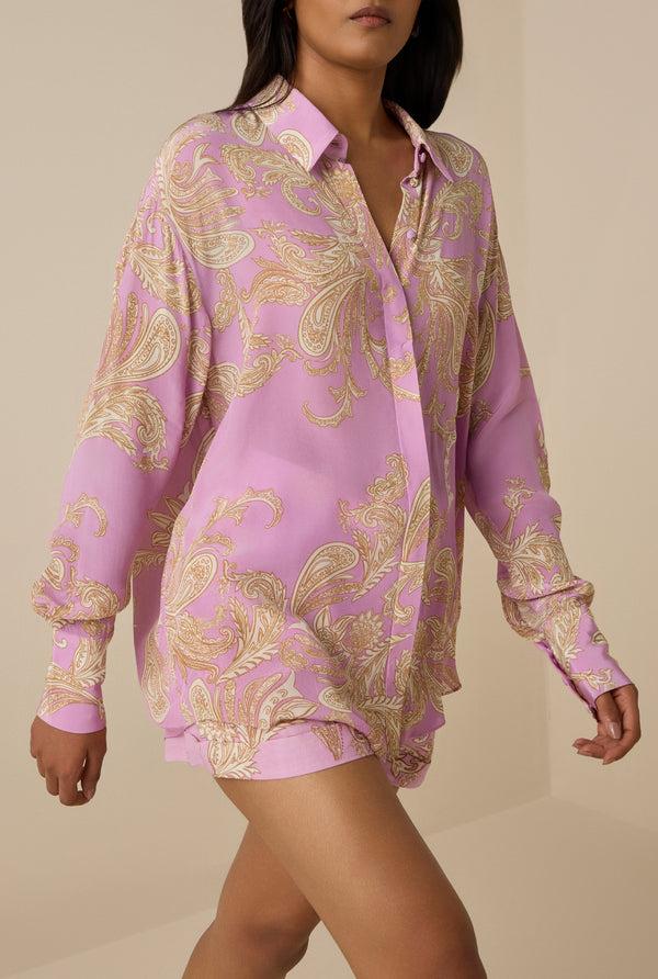 hemant & nandita Jiah Crepe Oversized Shirt