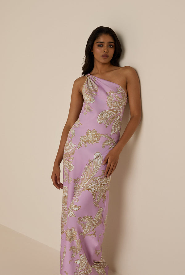 Hemant & Nandita Jiah One Shoulder Long Dress