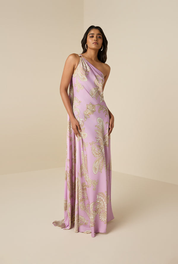 hemant & nandita Jiah One Shoulder Long Dress