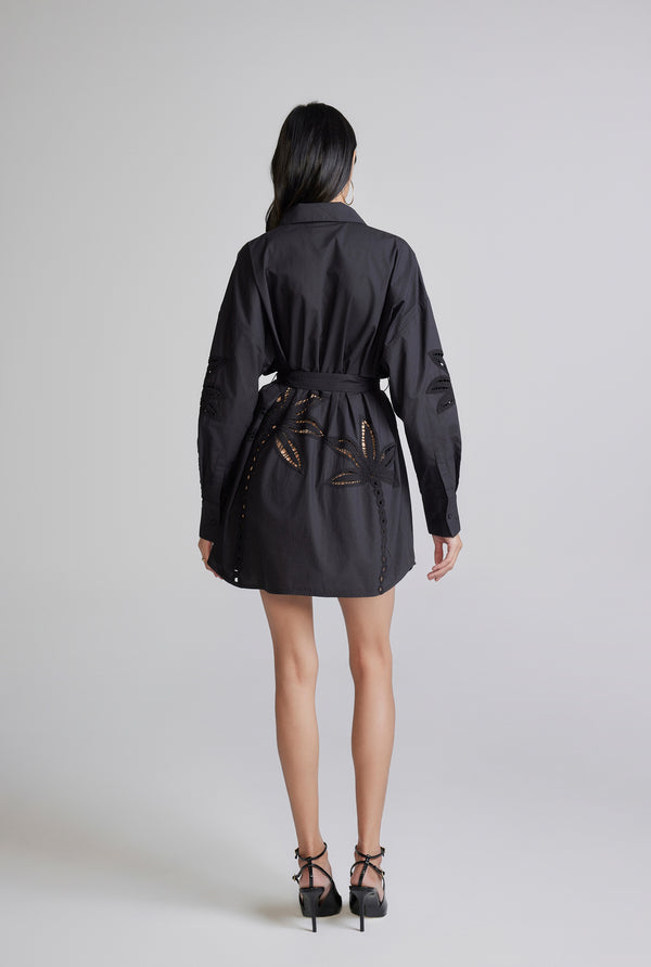 Hemant & Nandita Lani Black Shirt Dress