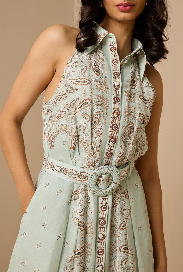 Hemant & Nandita Navi Long Dress