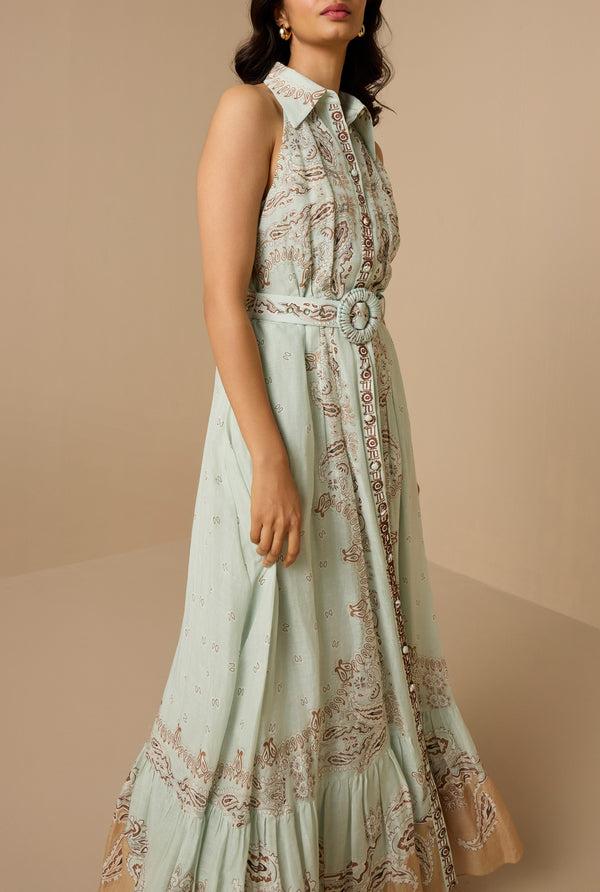 Hemant & Nandita Navi Long Dress