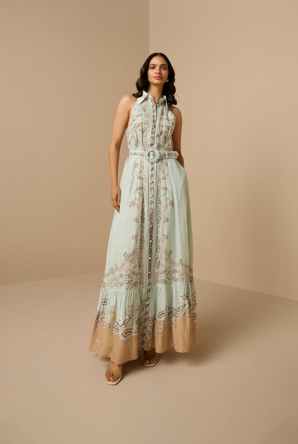 Hemant & Nandita Navi Long Dress