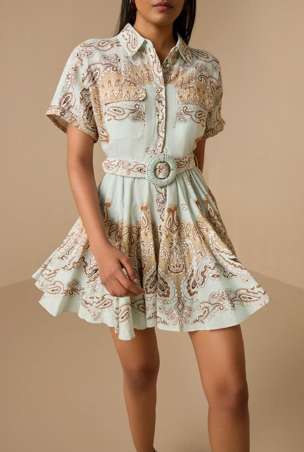 Hemant & Nandita Navi Short Dress