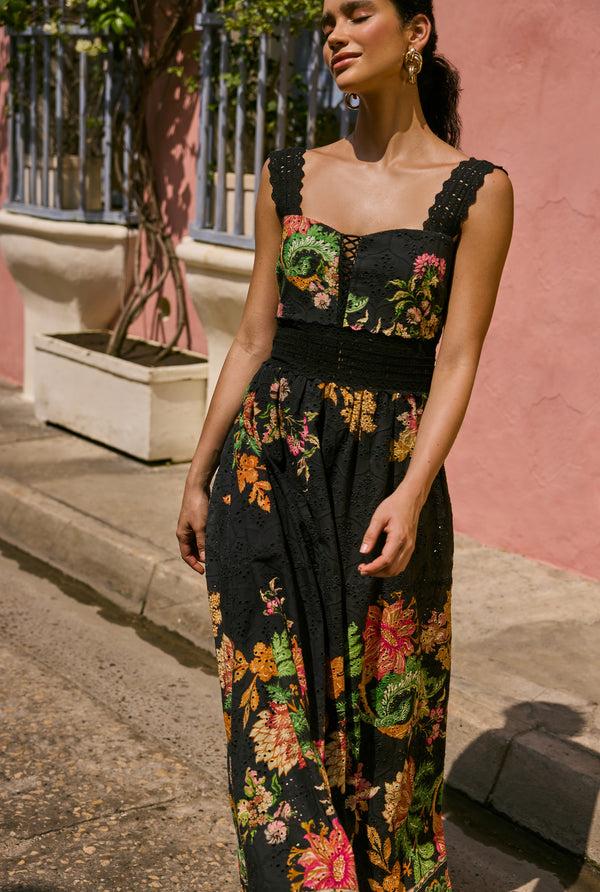 Hemant & Nandita Pahi Black Long Dress