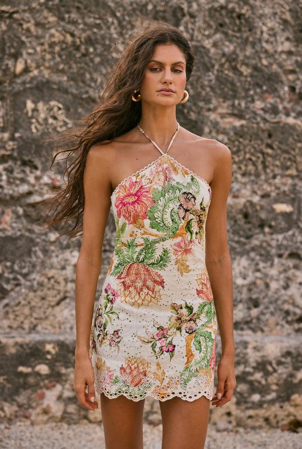 Hemant & Nandita Pahi Halter Dress