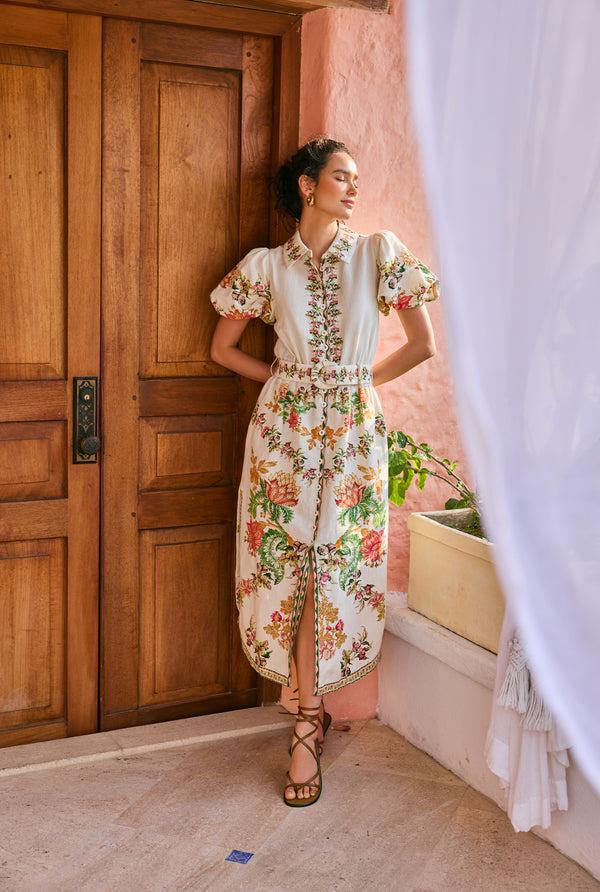 hemant & nandita Pahi Maxi Shirt Dress