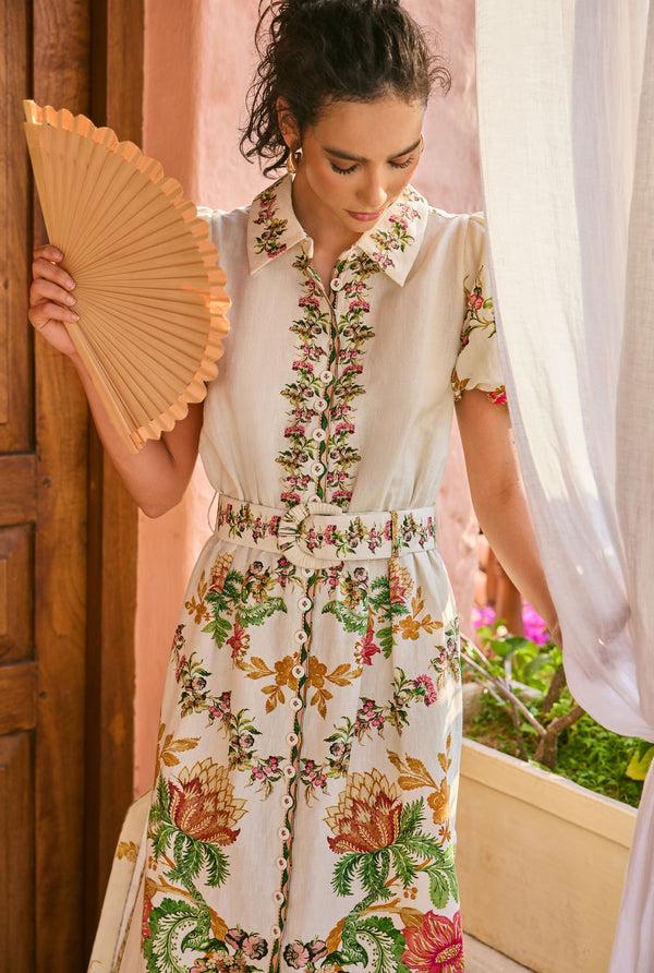 Hemant & Nandita Pahi Maxi Shirt Dress