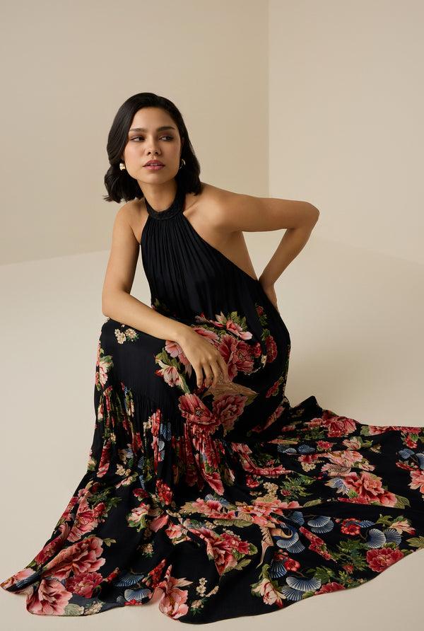 Hemant & Nandita Rani Long Dress